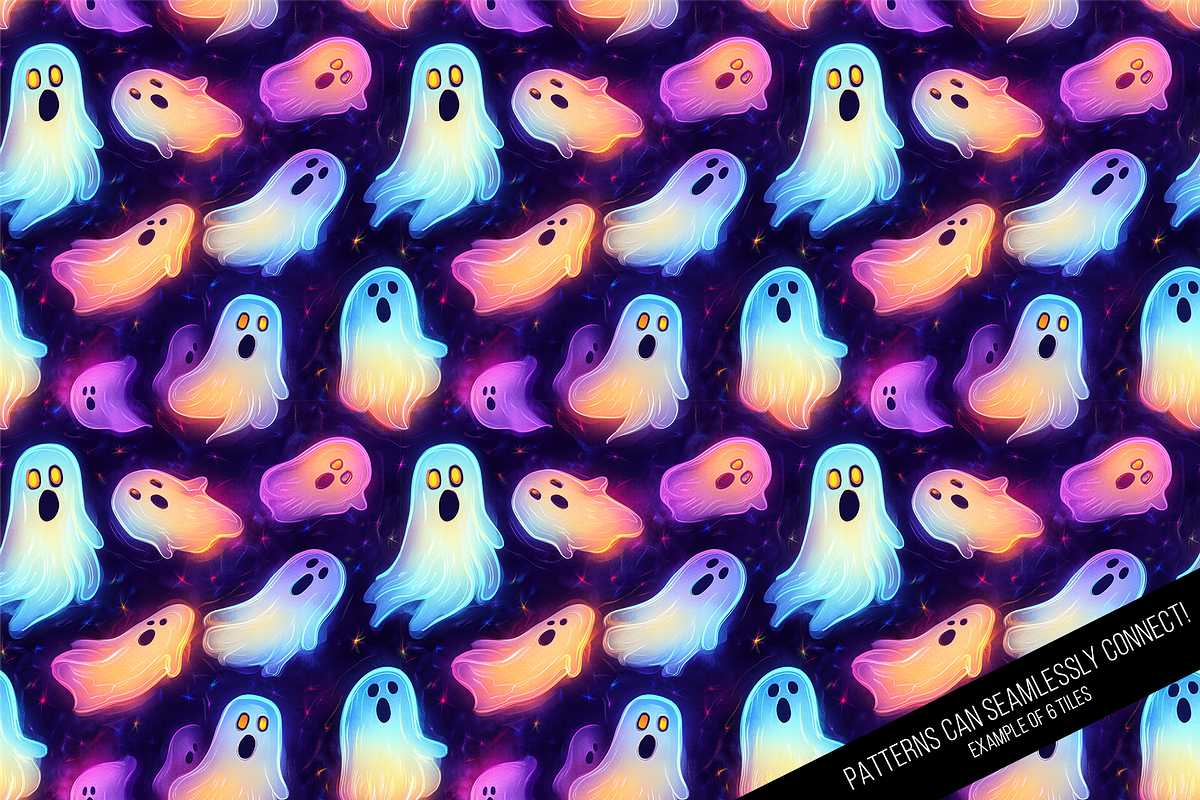 Halloween Glow Digital Paper, a Pattern Graphic by Chromolume Studio (Photo 10 of 16)