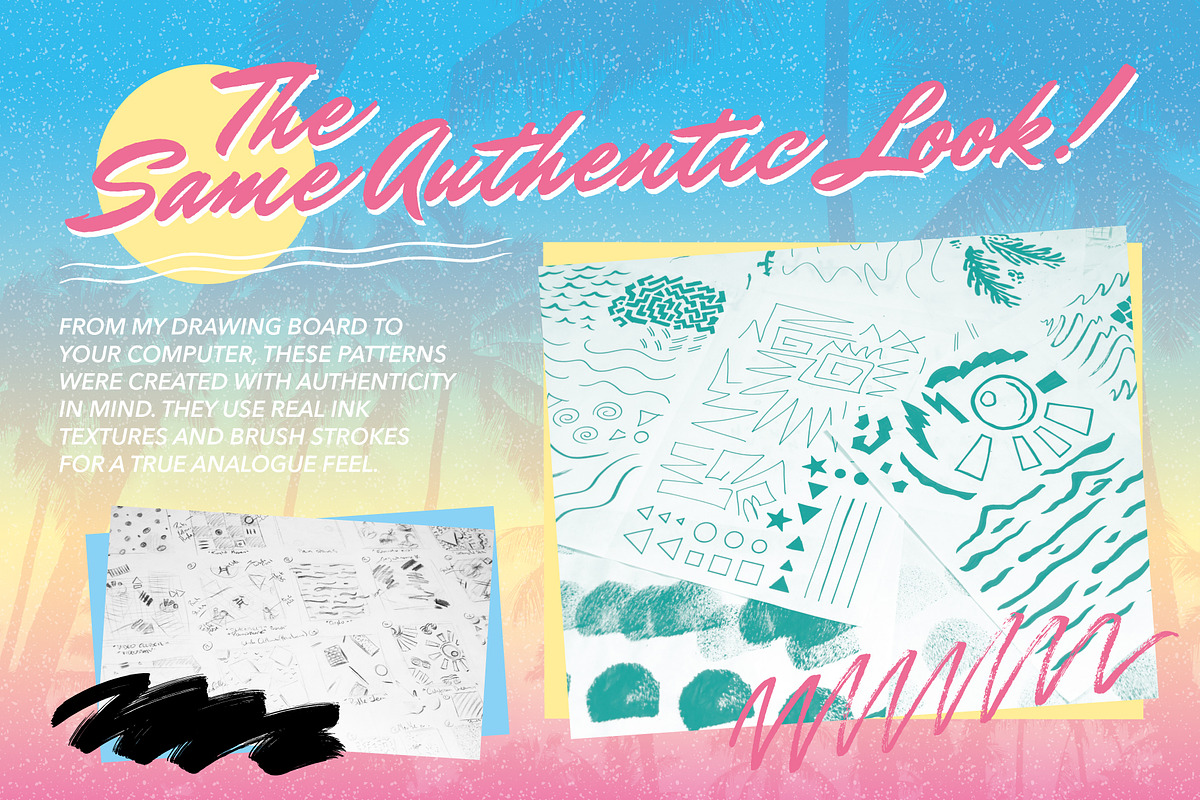 1980s Retro Fashion Patterns Vol 2, a Pattern Graphic by Wingsart Studio (Photo 5 of 8)