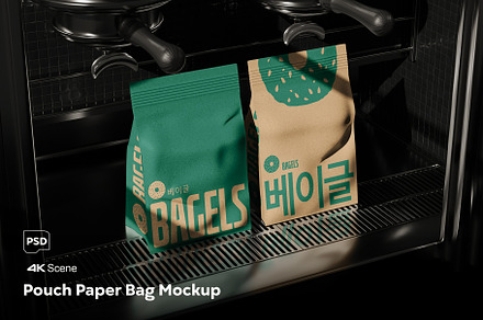 Pouch Paper Bag Mockup, a Packaging Mockup by skybluecreative