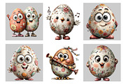 Whimsical Funny Easter Egg Clipart, an Illustration by Black Bird Studio (Thumbnail 5 of 5)