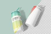 Water Tumbler Bottle Mockup, a Cups & Container Mockup by graphicsauce (Thumbnail 3 of 4)