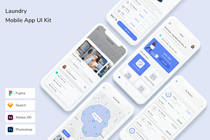 Laundry Mobile App UI Kit