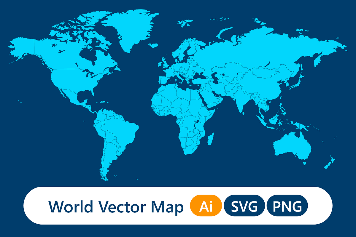 World Vector Map, an Object Graphic by GraphicCo (Photo 1 of 8)