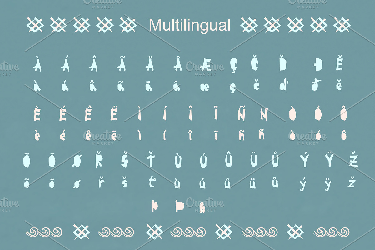 BRAVE-VIKING OTF font preview 6