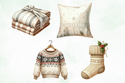 Neutral Christmas Laundry Clipart, an Illustration by Creative Art (Thumbnail 6 of 6)