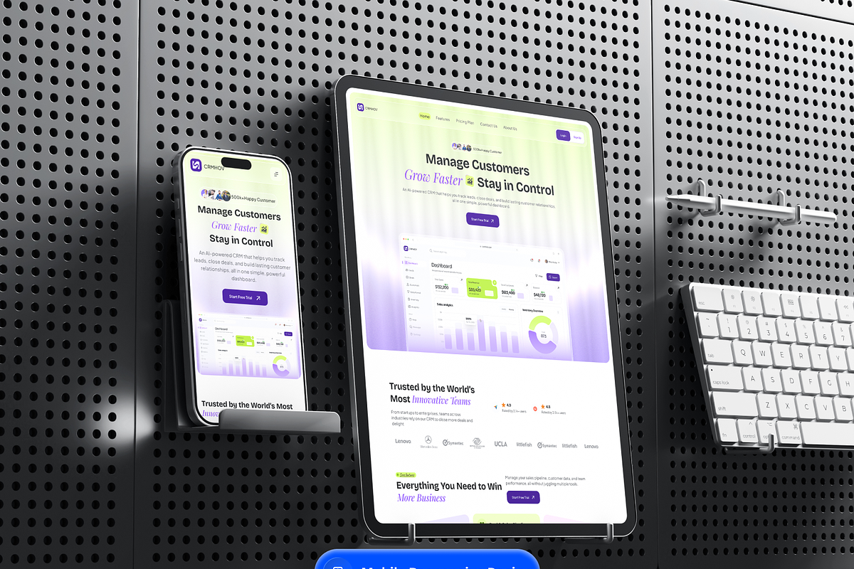 CRMHive - CRM SaaS Website UI Kit, a Landing Page Template by Brix Lab (Photo 10 of 13)