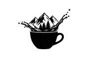 Mountain Coffee Cup Design Bundle, an Illustration by yasushie (Thumbnail 9 of 31)
