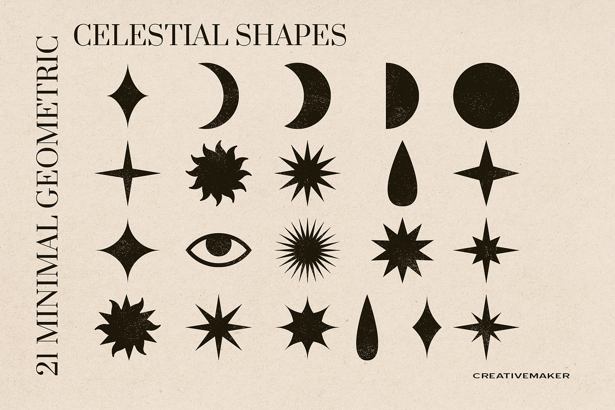 CELESTIAL TEXTURED HANDS SILHOUETTES, an Object Graphic by Creativemaker (Photo 3 of 10)