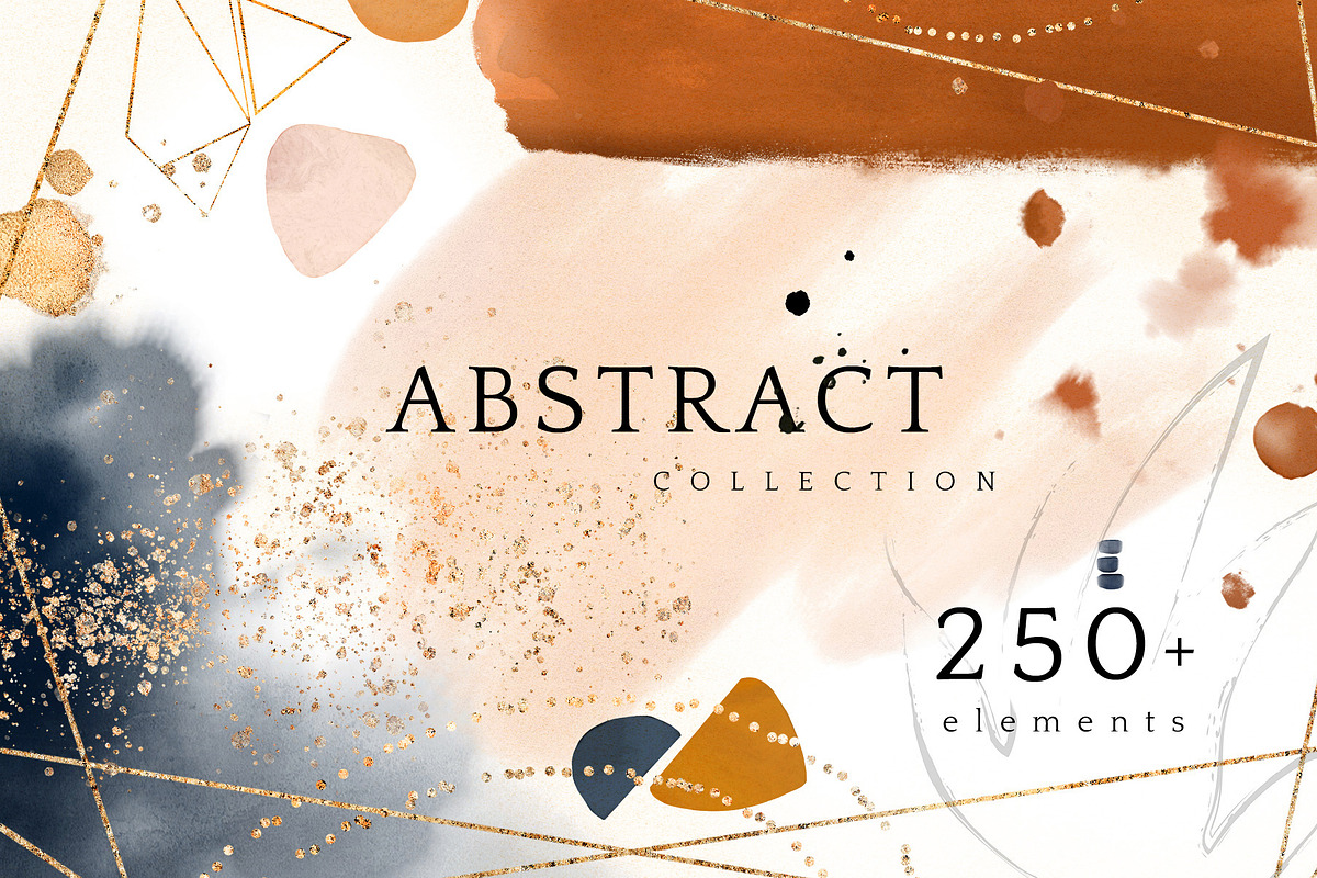 Abstract collection watercolor art, a Texture Graphic by Lisima (Photo 1 of 21)