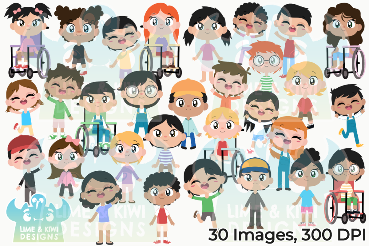 Everyday Kids Clipart, a Person Illustration by Lime & Kiwi Designs (Photo 2 of 2)