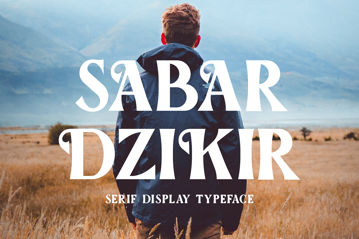 Sabar Dzikir Display Font, a Serif Font by Maryamtype Studio (Photo 1 of 15)