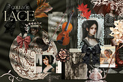 LACE COLLAGE ELEGANT KIT, a Design Template by Alisa Mikibith Art (Thumbnail 2 of 11)