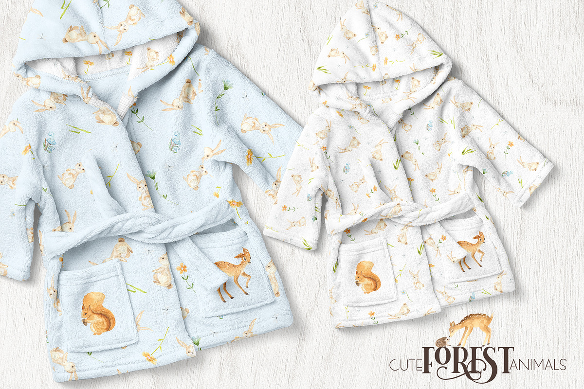 Watercolor Forest Animals, an Object Graphic by Ana-Sakuta (Photo 12 of 18)