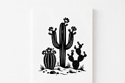 60 Desert Cactus Floral Silhouette, a Seasonal Illustration by Amazin_art (Thumbnail 27 of 38)