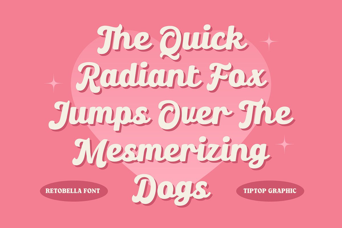 Retobella - Bold Vintage Script Font, a Script Font by Tiptop Graphic (Photo 2 of 10)