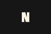 book initial N simple gradient, a Branding & Logo Template by Vectoryzen (Thumbnail 2 of 2)