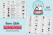 Snow Globe Procreate Brushes, a Brush Add-On by Studio Kitsch (Thumbnail 4 of 7)