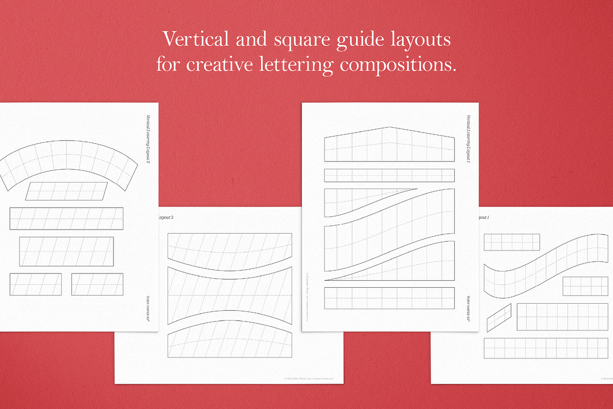 Lettering Guides | Print & Procreate, an Object Graphic by Molly Suber Thorpe (Photo 8 of 10)