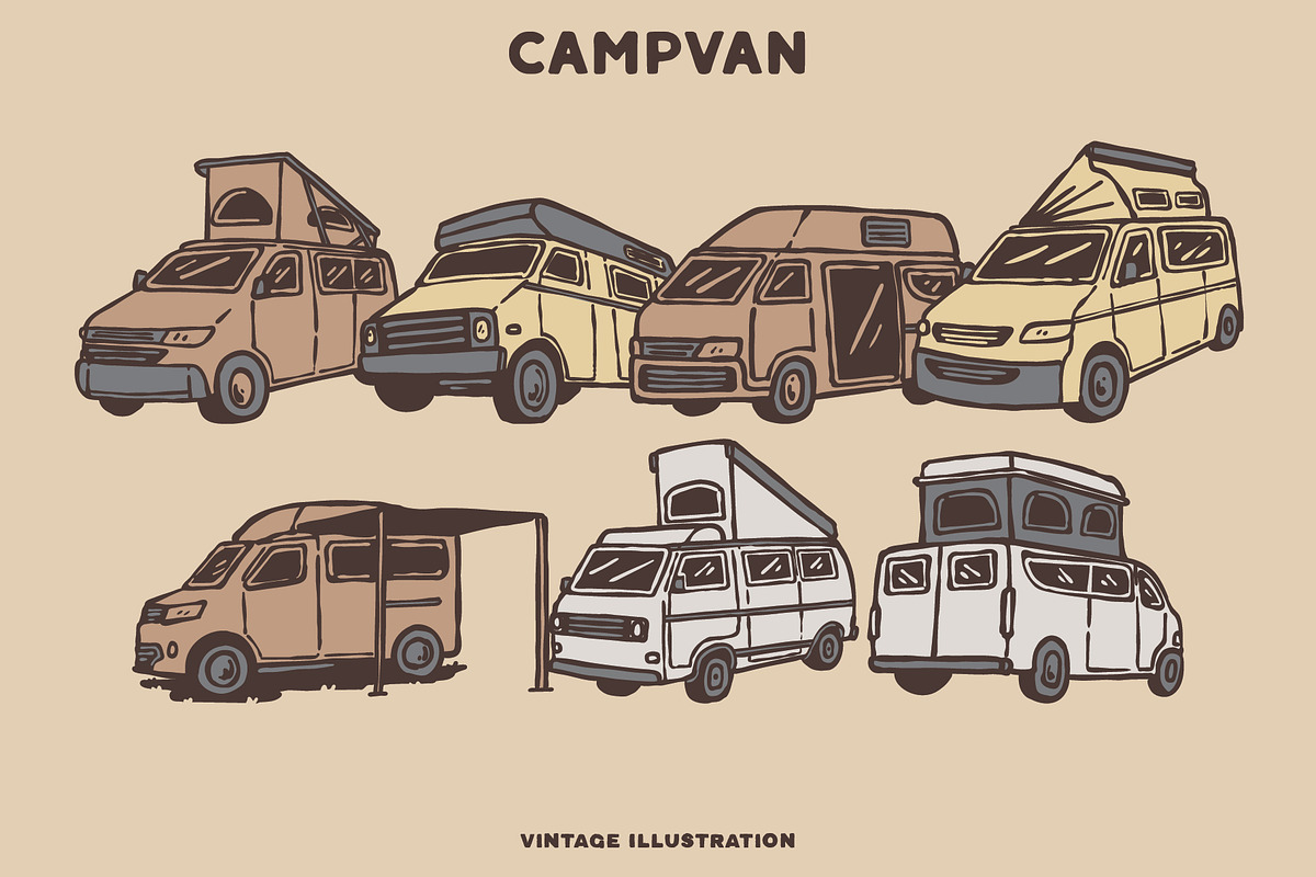 Outdoor Vintage Collection Vol 1, a Seasonal Illustration by rbcs_vibes (Photo 8 of 28)
