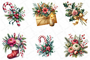 Floral & Festive Christmas Clipart, an Illustration by DreamPrint404 (Thumbnail 6 of 6)