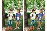 Kids Girl T-Shirt PSD Mockups Vol6, a Shirt Mockup by Hi, Mock-Up! (Thumbnail 3 of 8)