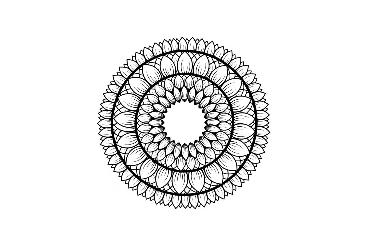 Floral Mandala Circle Frame Bundle, an Illustration by Gaye Art (Photo 4 of 51)