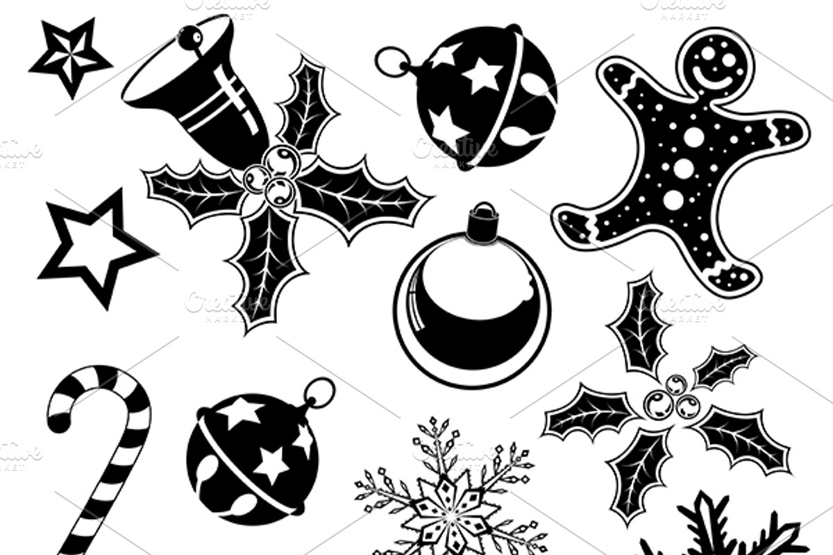 Christmas Decor Elements, a Solid Icon by TAlex (Photo 4 of 7)