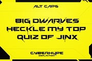 CYBERHYPE FONT, a Sans Serif Font by Alphabet Agency (Thumbnail 4 of 9)