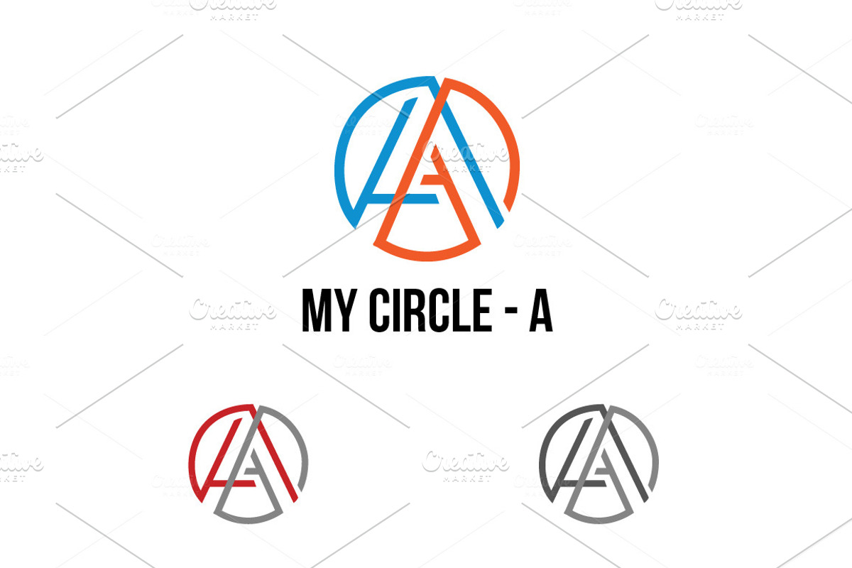 Circle A Letter Abstract Logo Symbol preview 4