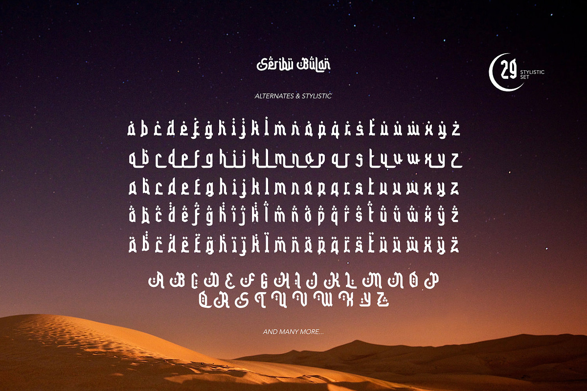 Seribu Bulan - Arabic Type, a Slab Serif Font by ikiiko (Photo 7 of 8)