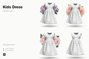 Kids dress mock-up., a Bottom Mockup by Irena Matiash shop (Thumbnail 2 of 7)
