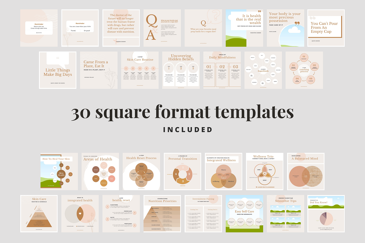 Instagram Charts, Graphs, Quotes, a Social Media Template by Brand Spanking You (Photo 3 of 6)