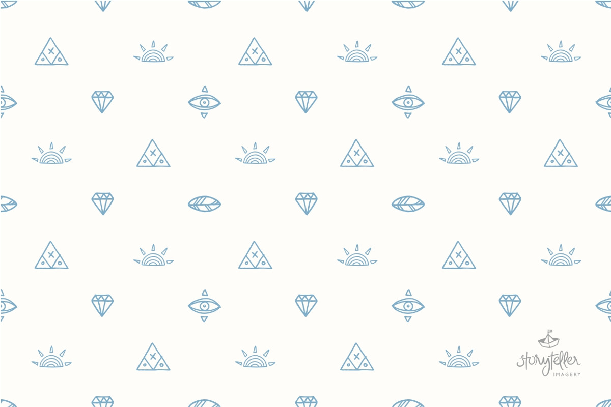 100 Doodle + 5 Seamless Patterns, a Decorative Illustration by Storyteller Imagery (Photo 4 of 8)