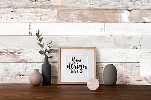 10x10 Modern Square Frame Mockup