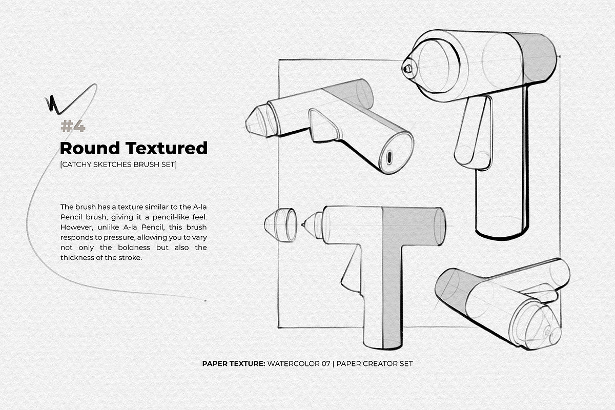 CATCHY SKETCHES Soft Sketch Brushes, a Brush Add-On by Katsia Liat (Jazwinska) (Photo 7 of 8)