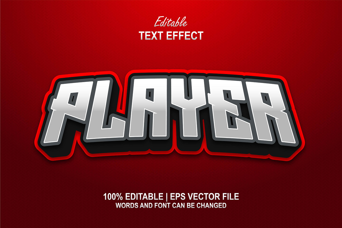 Player Text Effect, a Layer Style Add-On by Navy Graphic