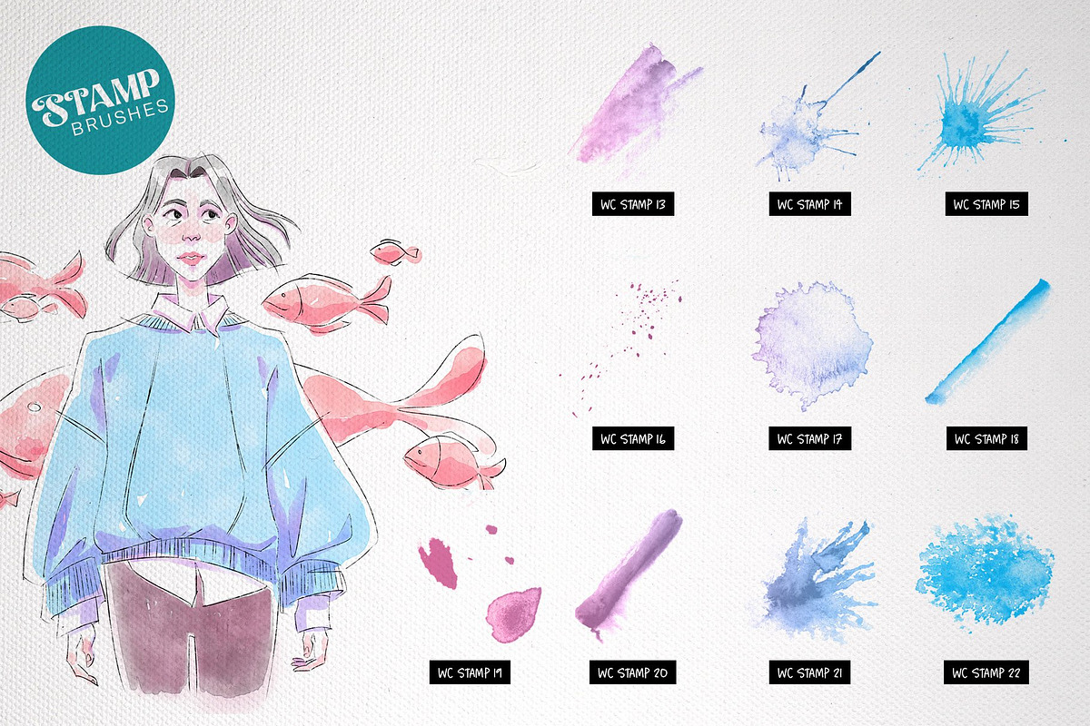 Wicked Watercolour Brushes, a Brush Add-On by Green Room Media (Photo 16 of 23)