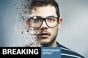 Digital Breaking Photoshop Action