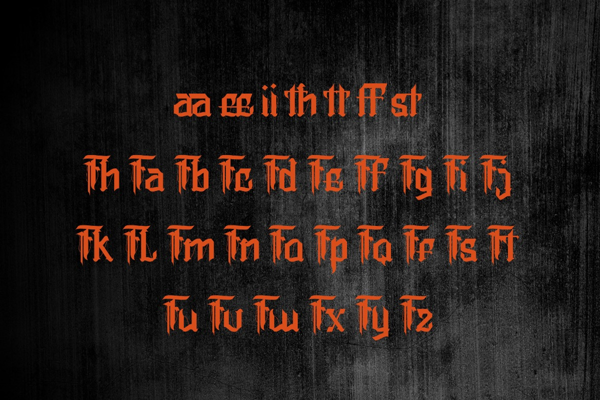 Frasteux - Medieval Blackletter Font, a Blackletter Font by Dhabee (Photo 3 of 15)