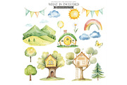 Mouse Clipart Watercolor PNG, an Animal Illustration by CharmClipart (Thumbnail 6 of 8)
