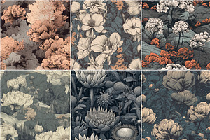 ASTER - Seamless Patterns Of Flowers