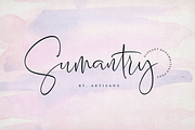 Sumantry, a Script Font by artisans (Thumbnail 1 of 14)