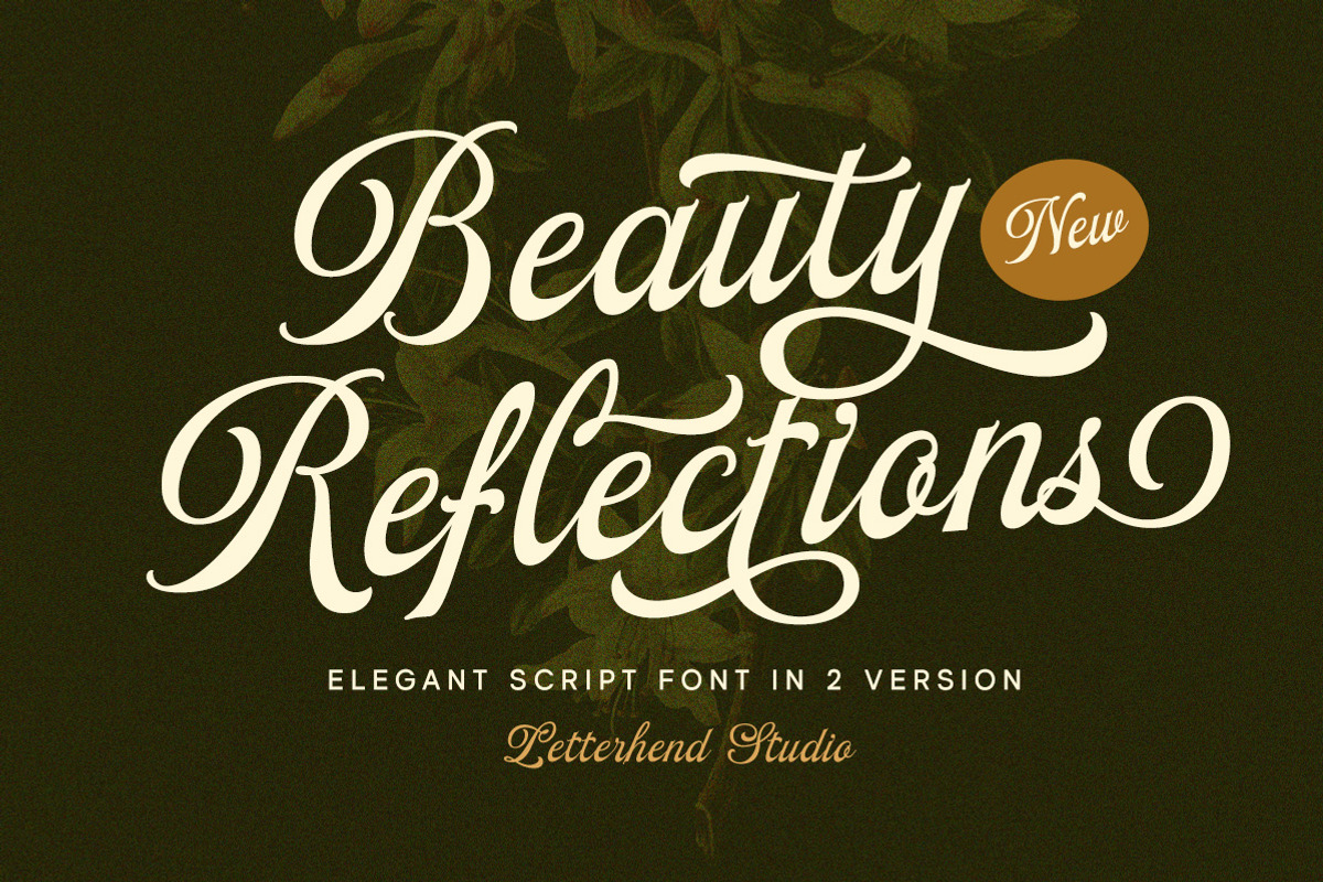 Beauty Reflections - Elegant Script, a Script Font by Letterhend Studio (Photo 1 of 9)