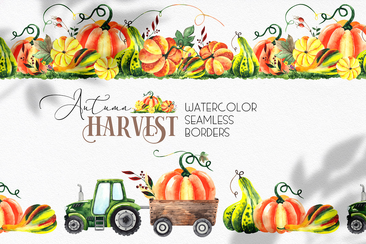 Watercolor Autumn Harvest, an Object Graphic by Ana-Sakuta (Photo 5 of 17)