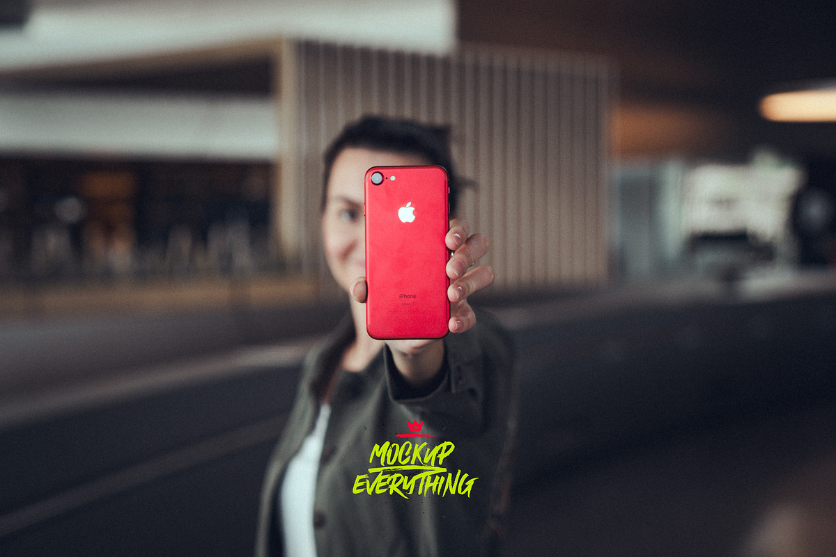 iPhone7 RED PSD Mockups, an iPhone Mockup by North&Nano (Photo 3 of 12)
