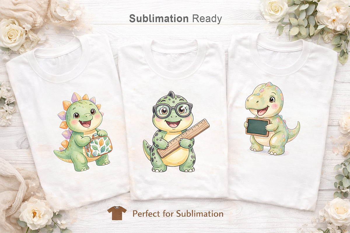 School Dino Sublimation, an Illustration by Artnoy (Photo 6 of 8)