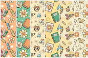 Retro Back to School Seamless Patter, a Pattern Graphic by TheClipAtelier (Thumbnail 3 of 4)