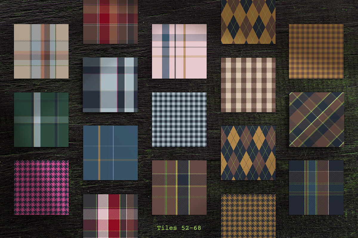 100 Gothic & Punk Tartan Patterns, a Pattern Graphic by IuliiaSavko (Photo 13 of 18)