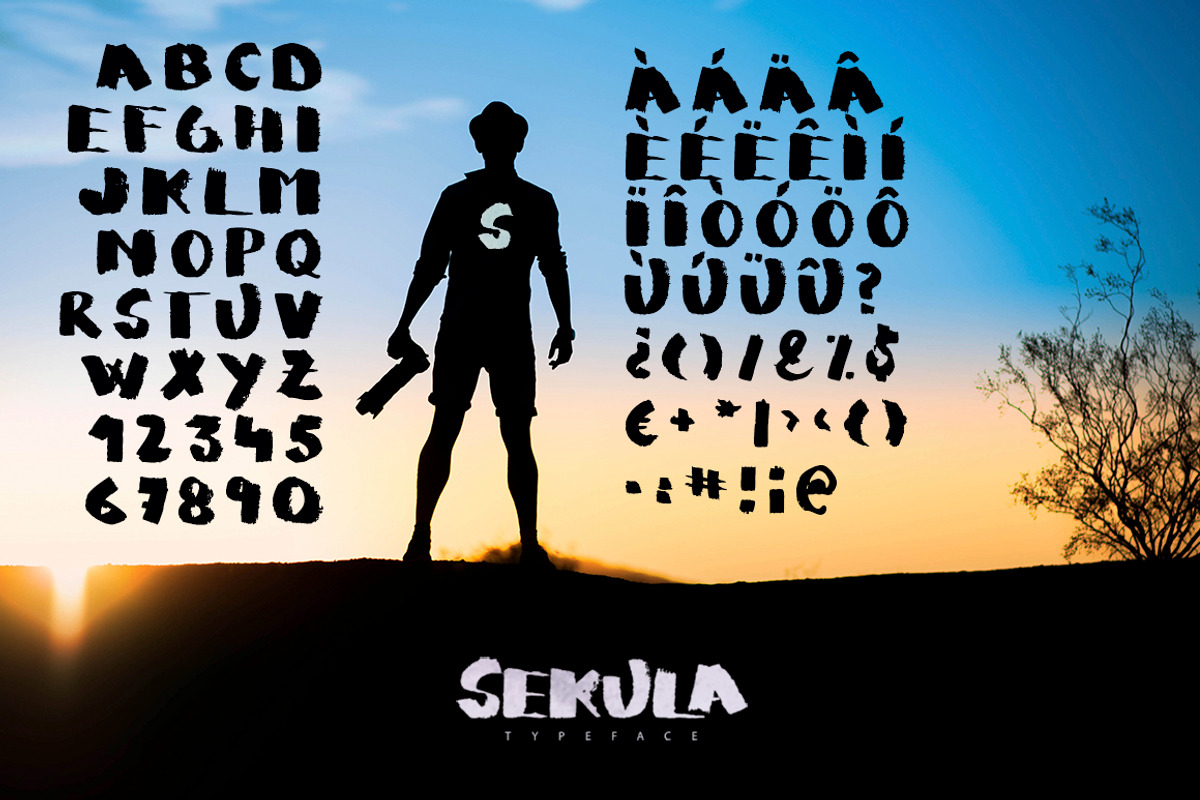 Sekula Script Typeface preview 2