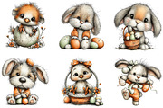 Whimsical Easter Animal Clipart, an Illustration by Designking (Thumbnail 3 of 5)